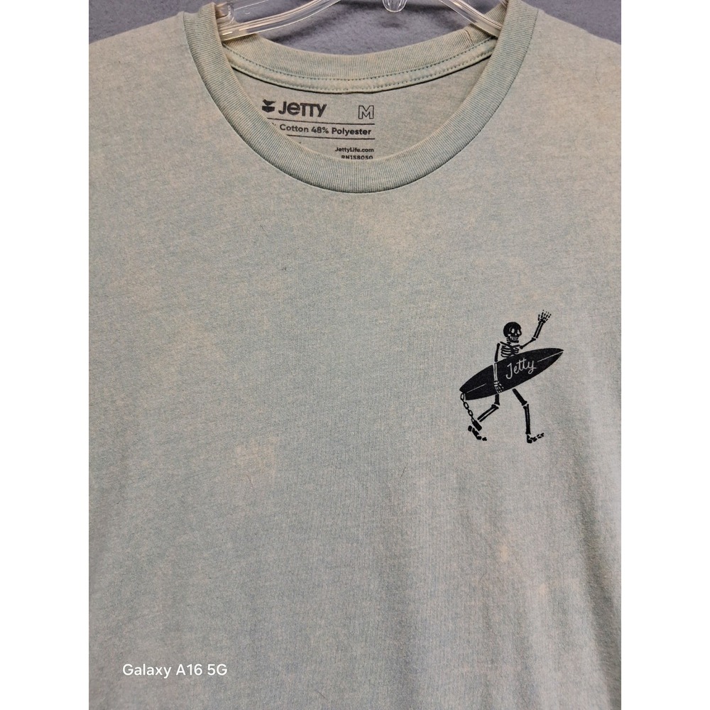 Jetty Men Tshirt Draw Your Own Line Cream Size M Short Sleeves